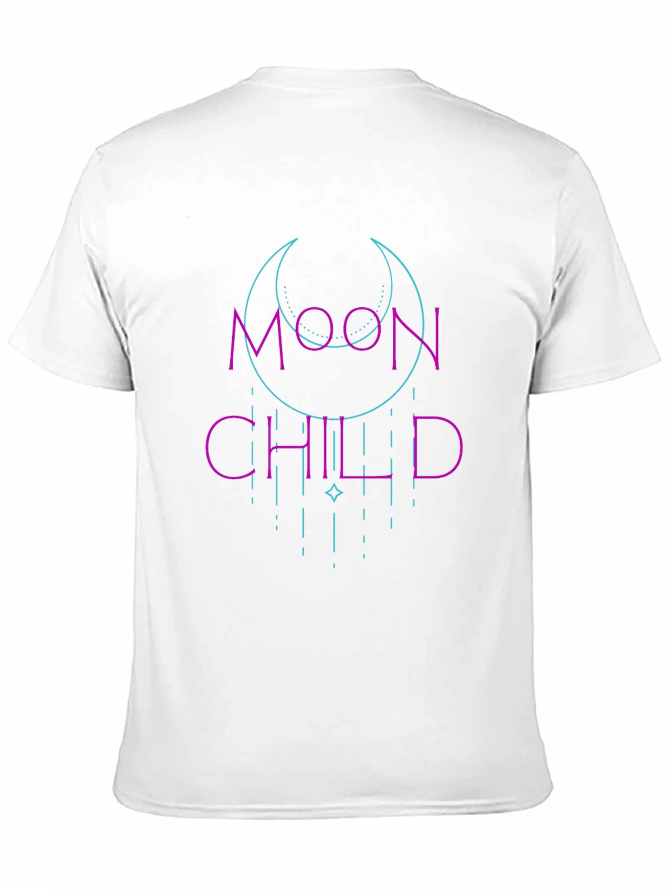 Moon Child Graphic Tee - Black Casual Shirt