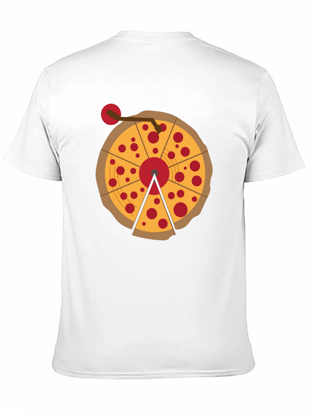 Pizza Turntable Graphic Tee - DJ Foodie T-Shirt