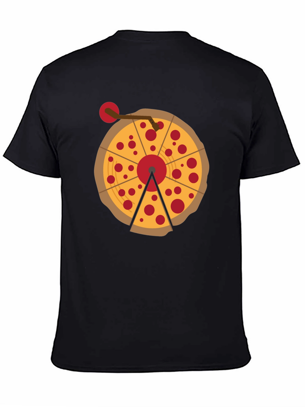 Pizza Turntable Graphic Tee - DJ Foodie T-Shirt