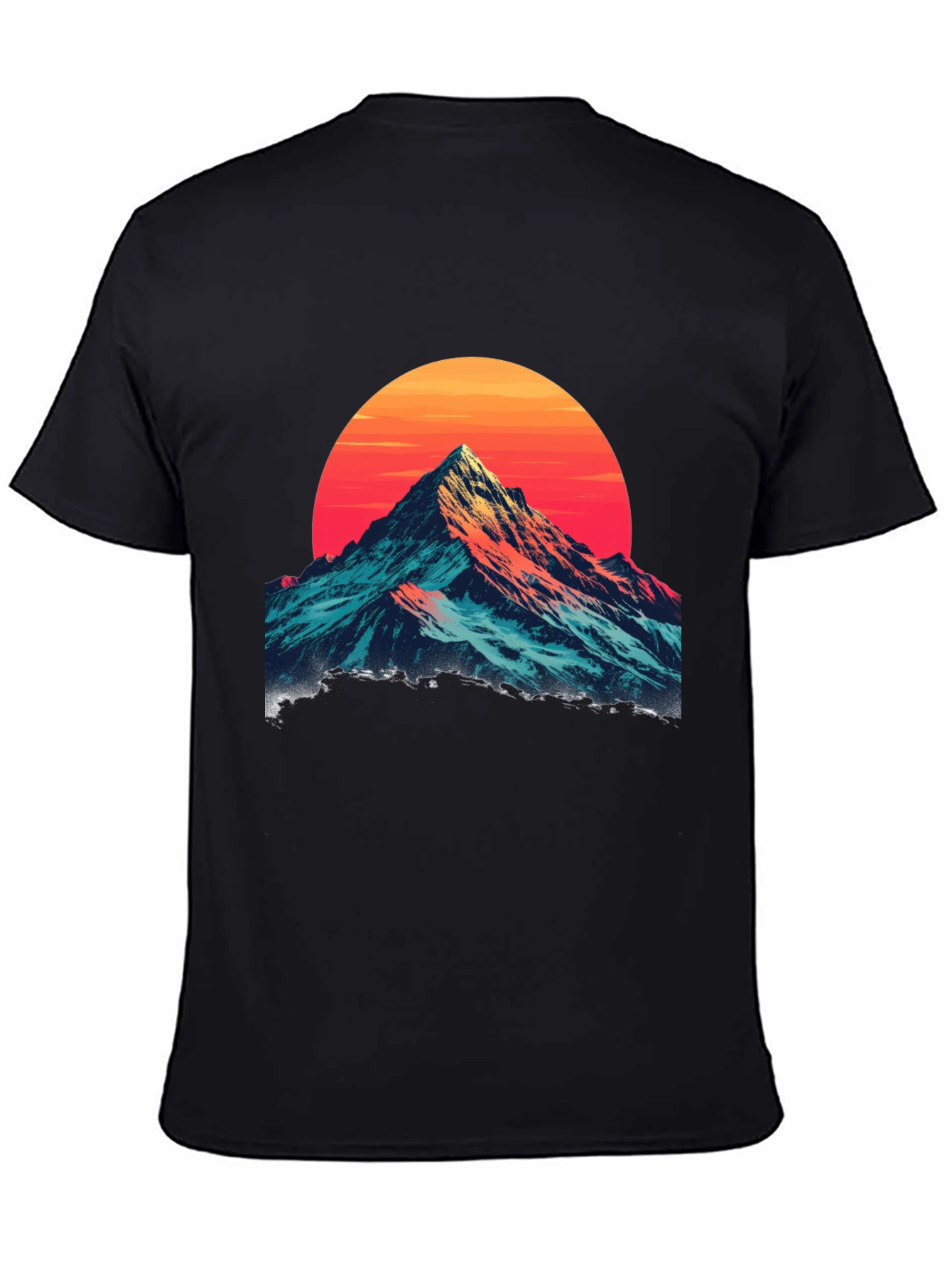 Mountain Sunset Graphic Tee - Stylish Comfort