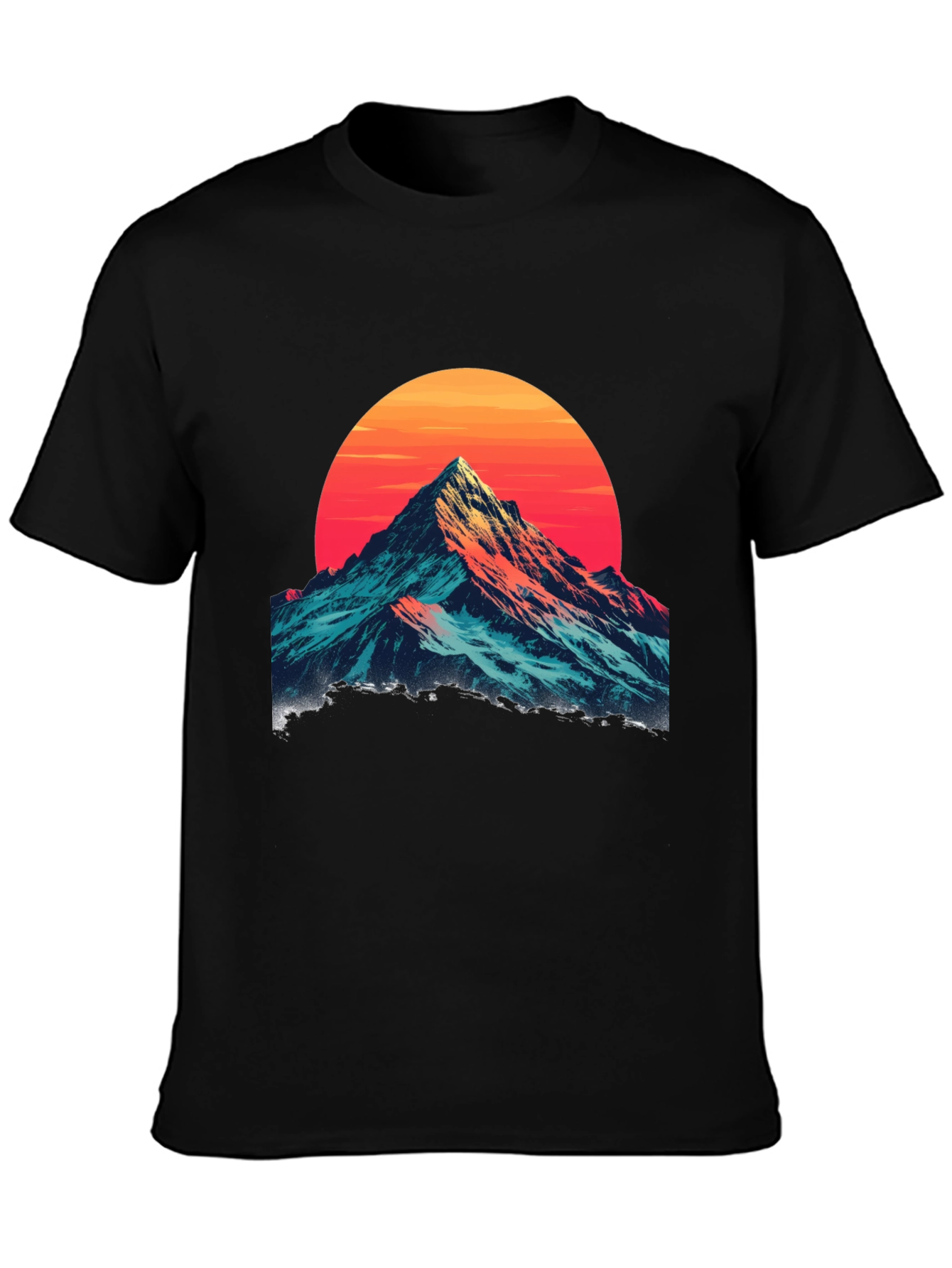 Mountain Sunset Graphic Tee - Stylish Comfort