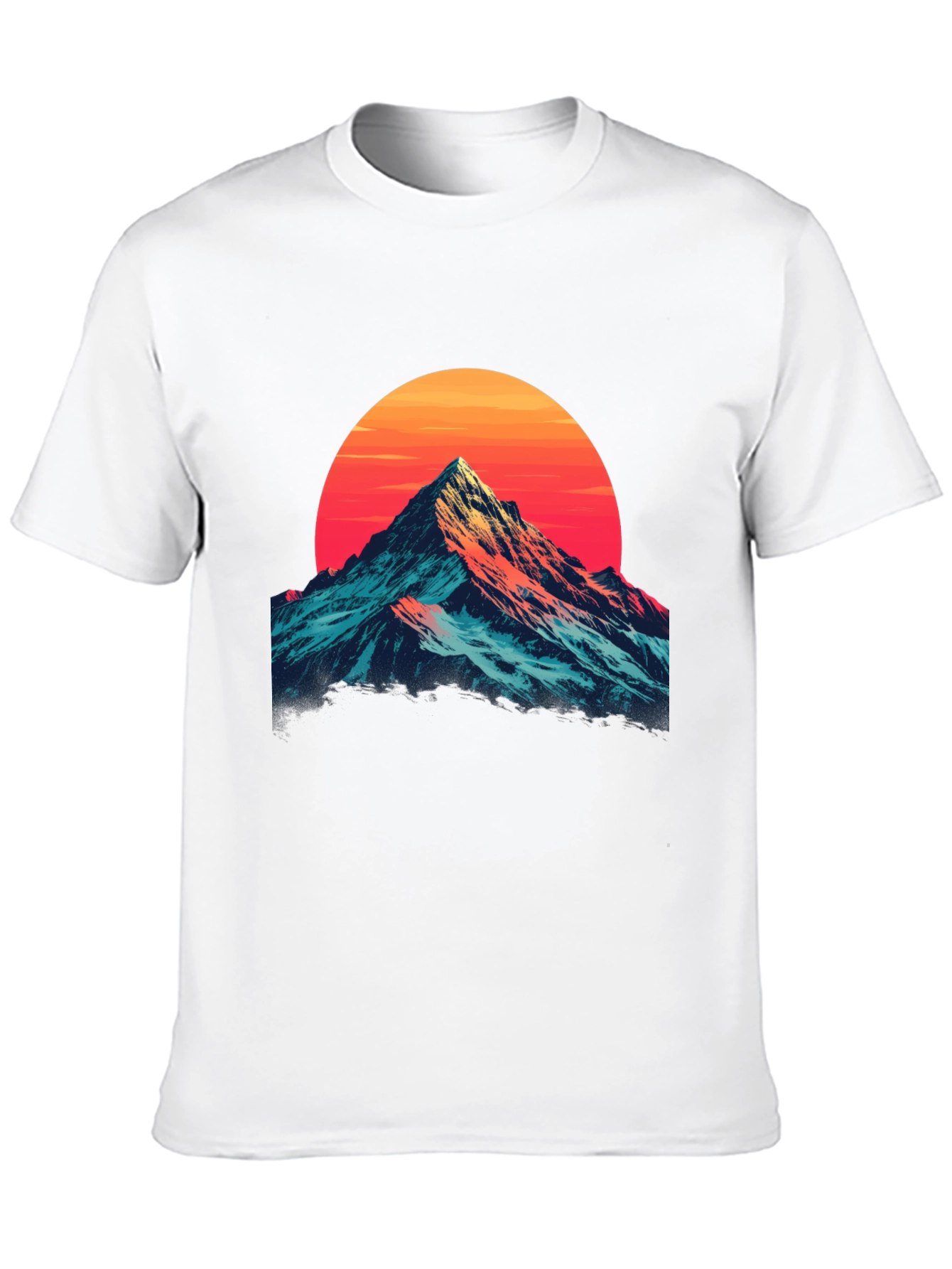 Mountain Sunset Graphic Tee - Stylish Comfort
