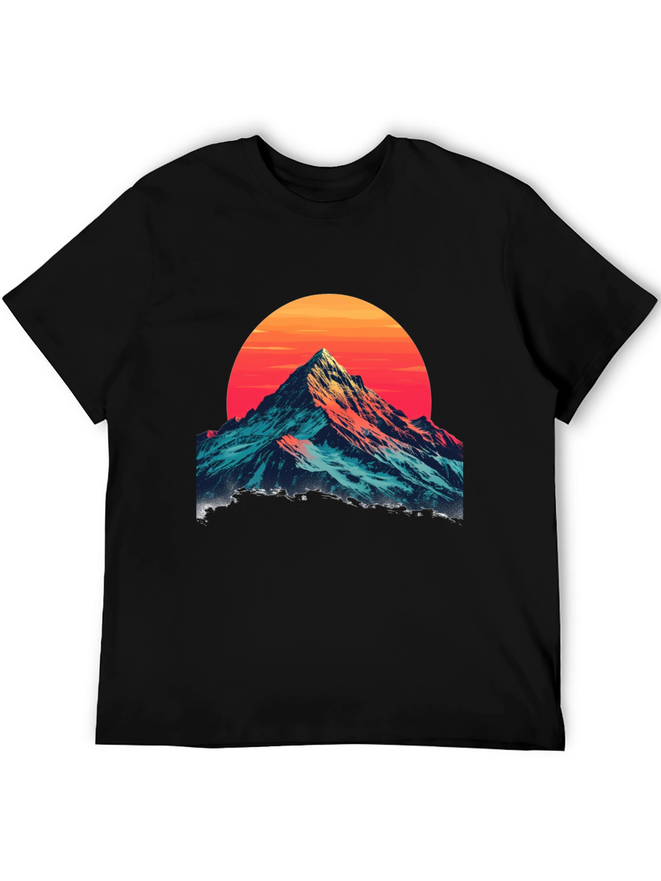 Mountain Sunset Graphic Tee - Stylish Comfort
