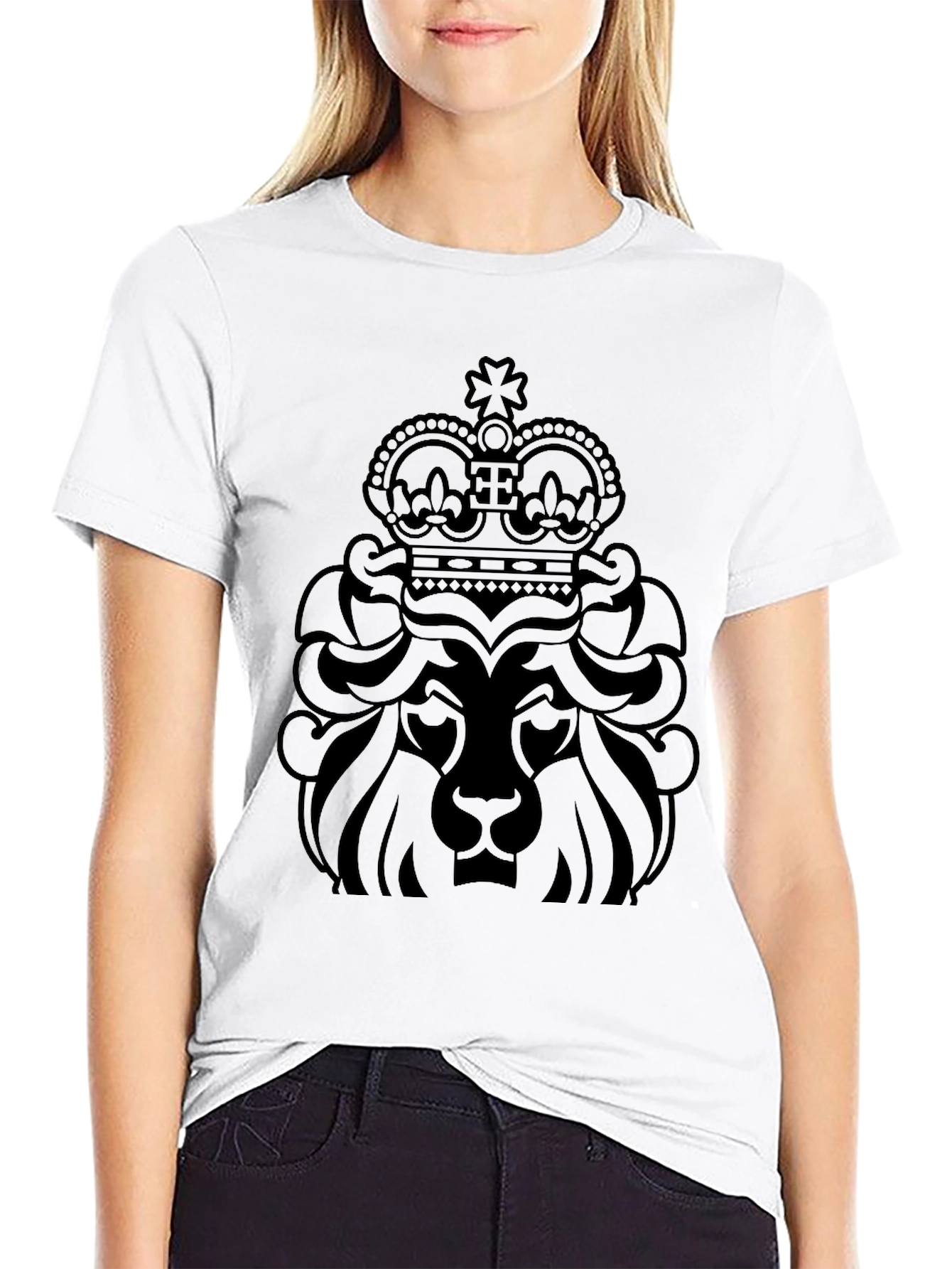 Lion Crown Graphic Tee - Black T-Shirt