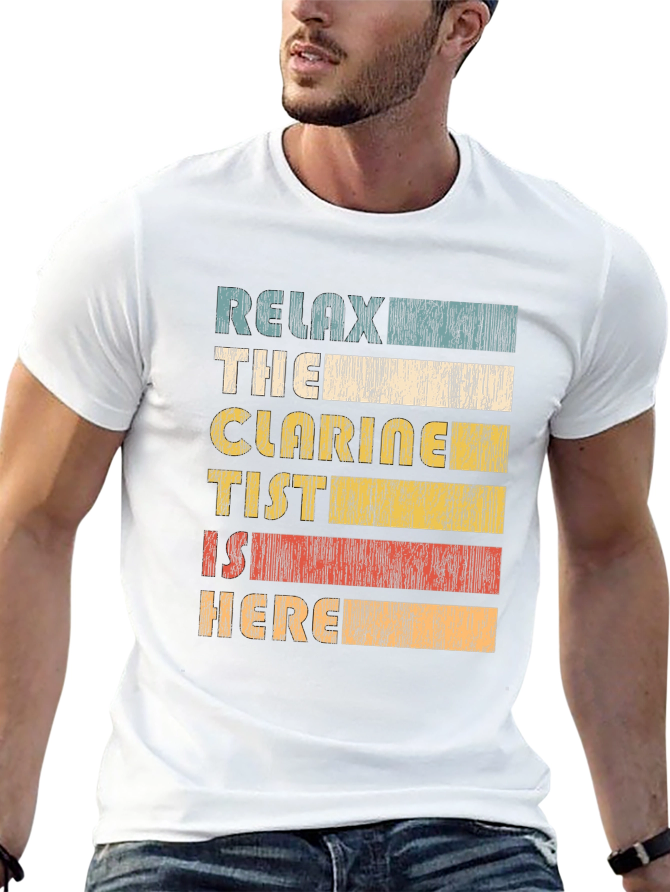 Relax The Clarinetist Is Here Black T-Shirt