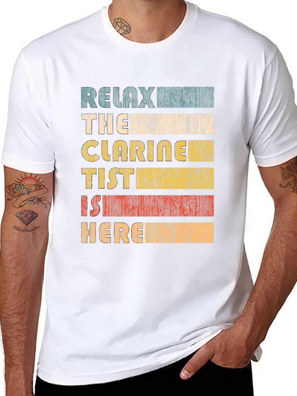 Relax The Clarinetist Is Here Black T-Shirt