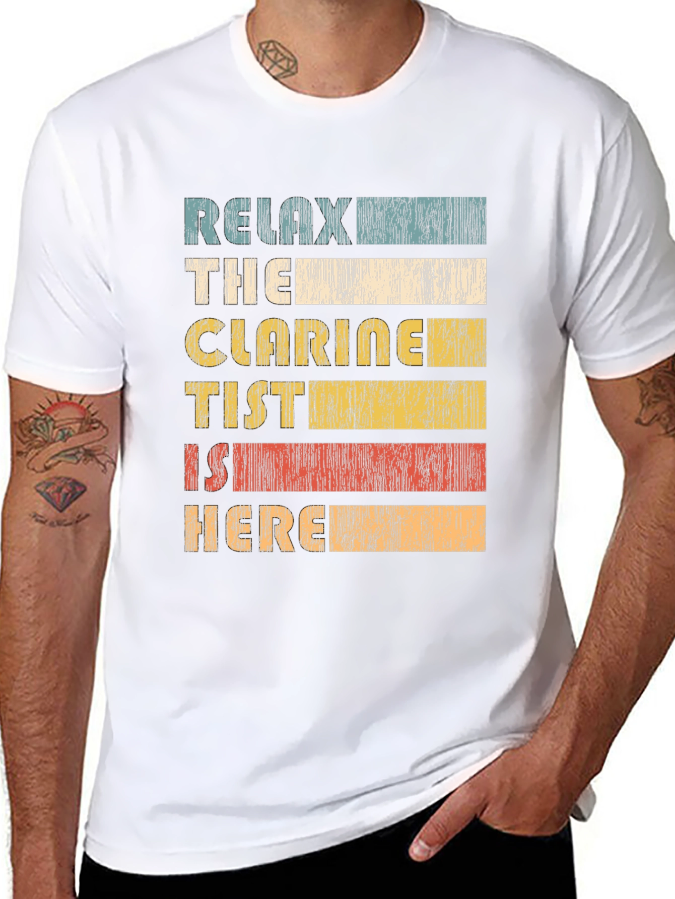 Relax The Clarinetist Is Here Black T-Shirt