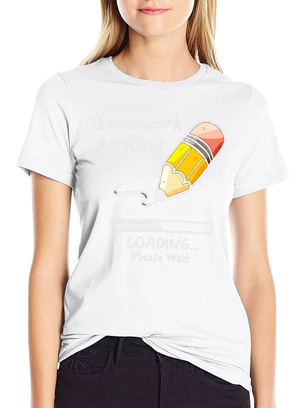 Homework Loading Tee - Funny Student Shirt