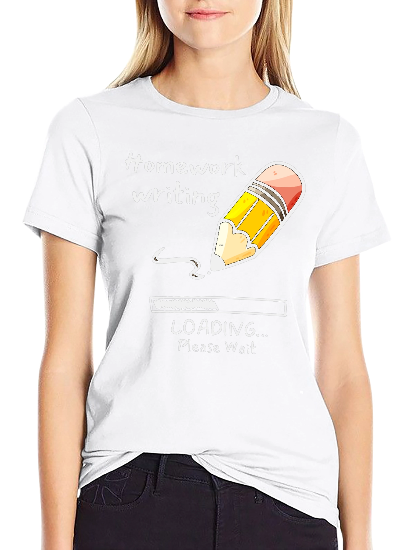 Homework Loading Tee - Funny Student Shirt