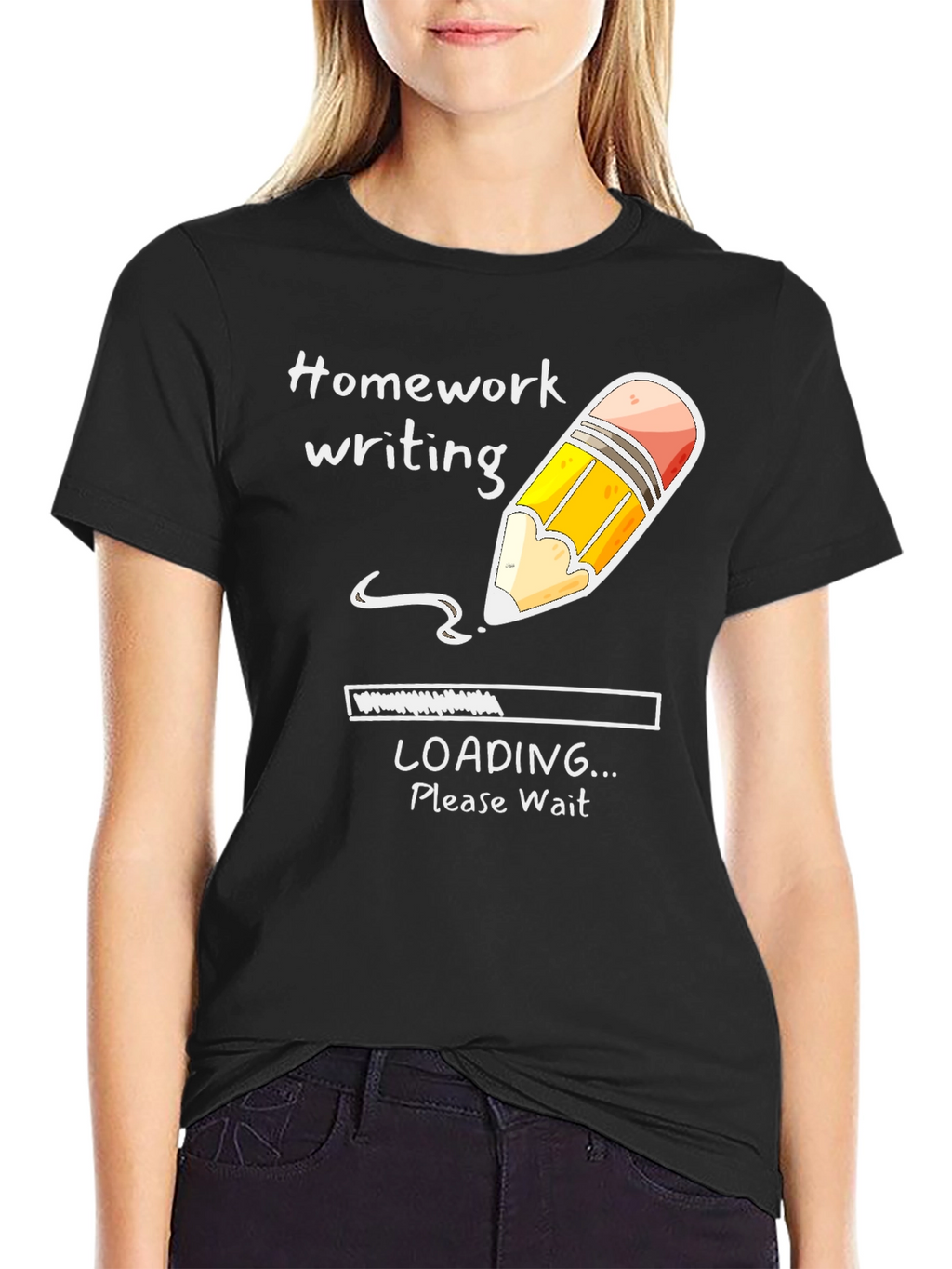 Homework Loading Tee - Funny Student Shirt