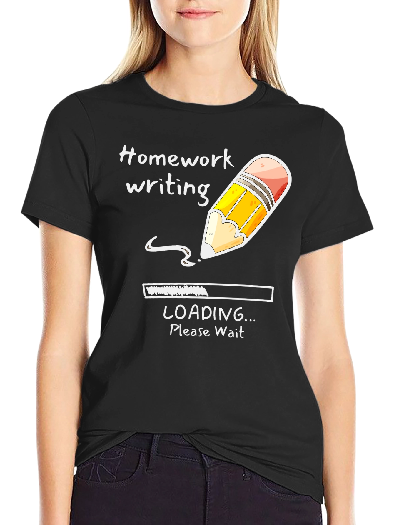 Homework Loading Tee - Funny Student Shirt