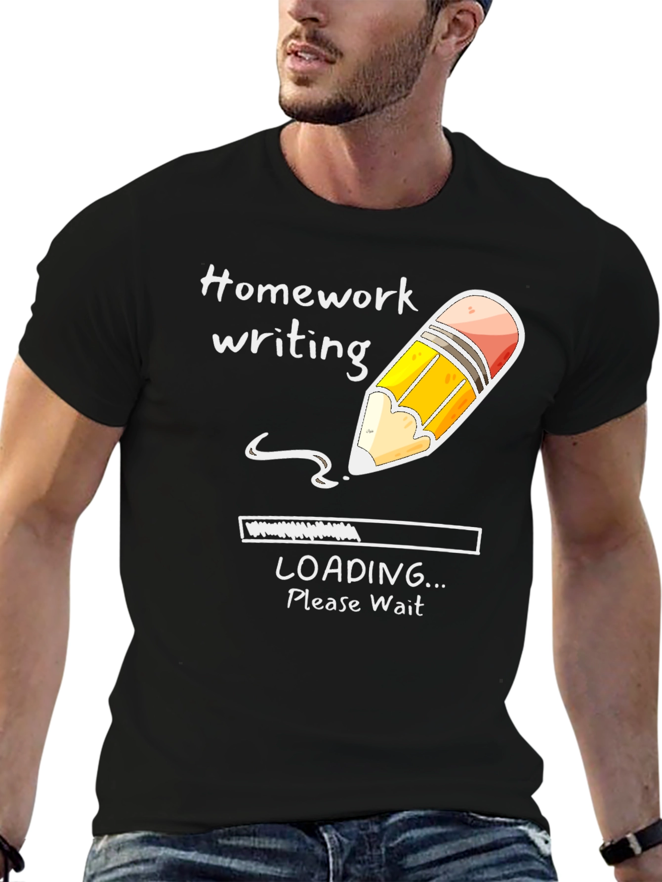 Homework Loading Tee - Funny Student Shirt