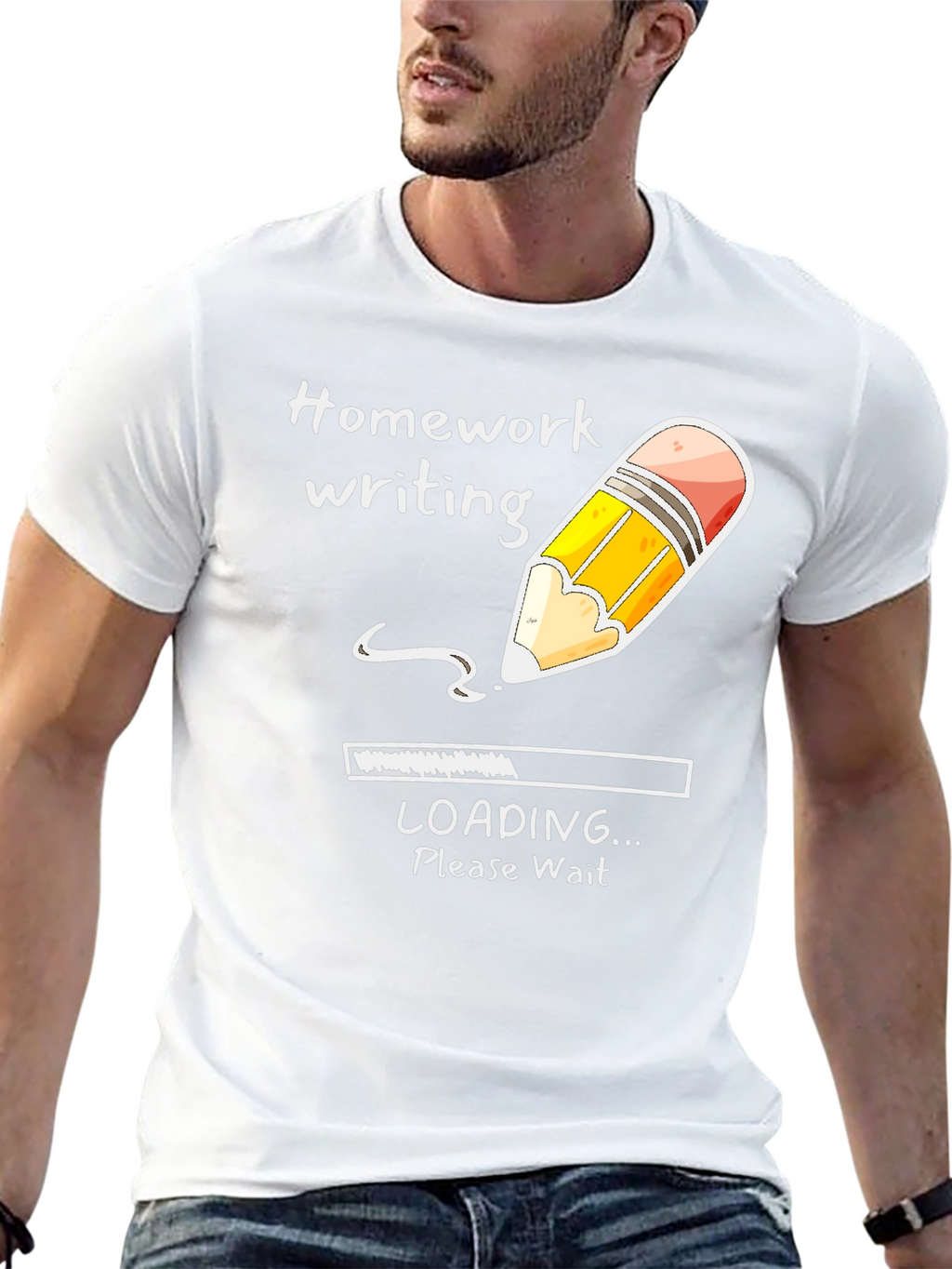 Homework Loading Tee - Funny Student Shirt