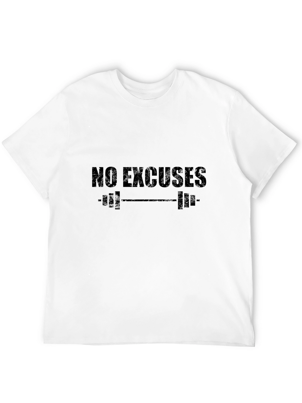 No Excuses Gym T-Shirt - Black Workout Tee