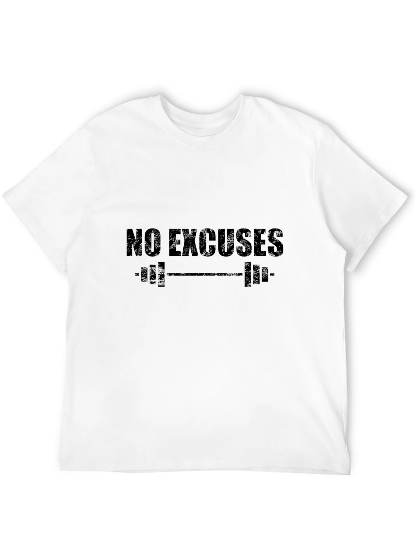 No Excuses Gym T-Shirt - Black Workout Tee