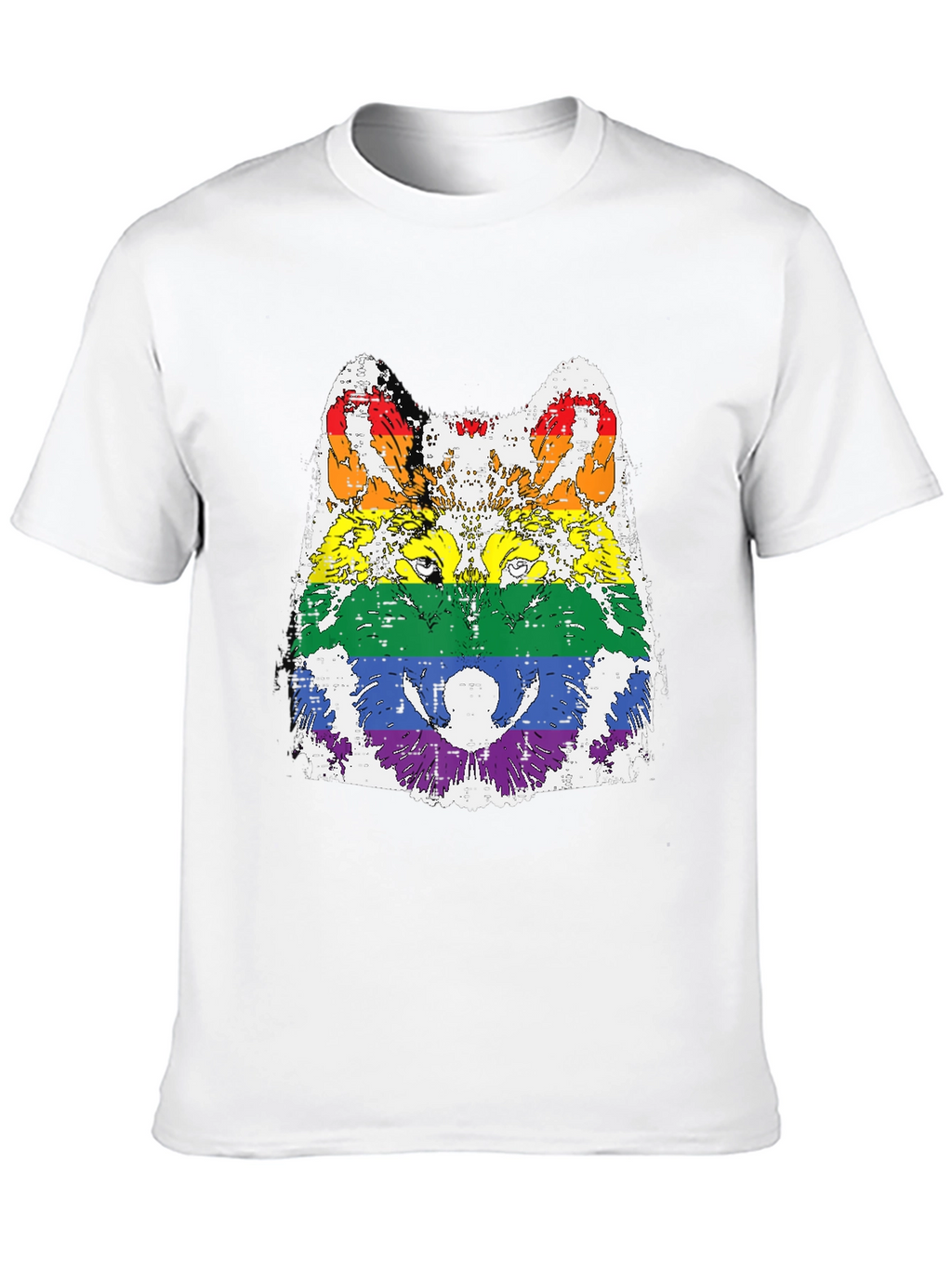 Rainbow Wolf Graphic Tee