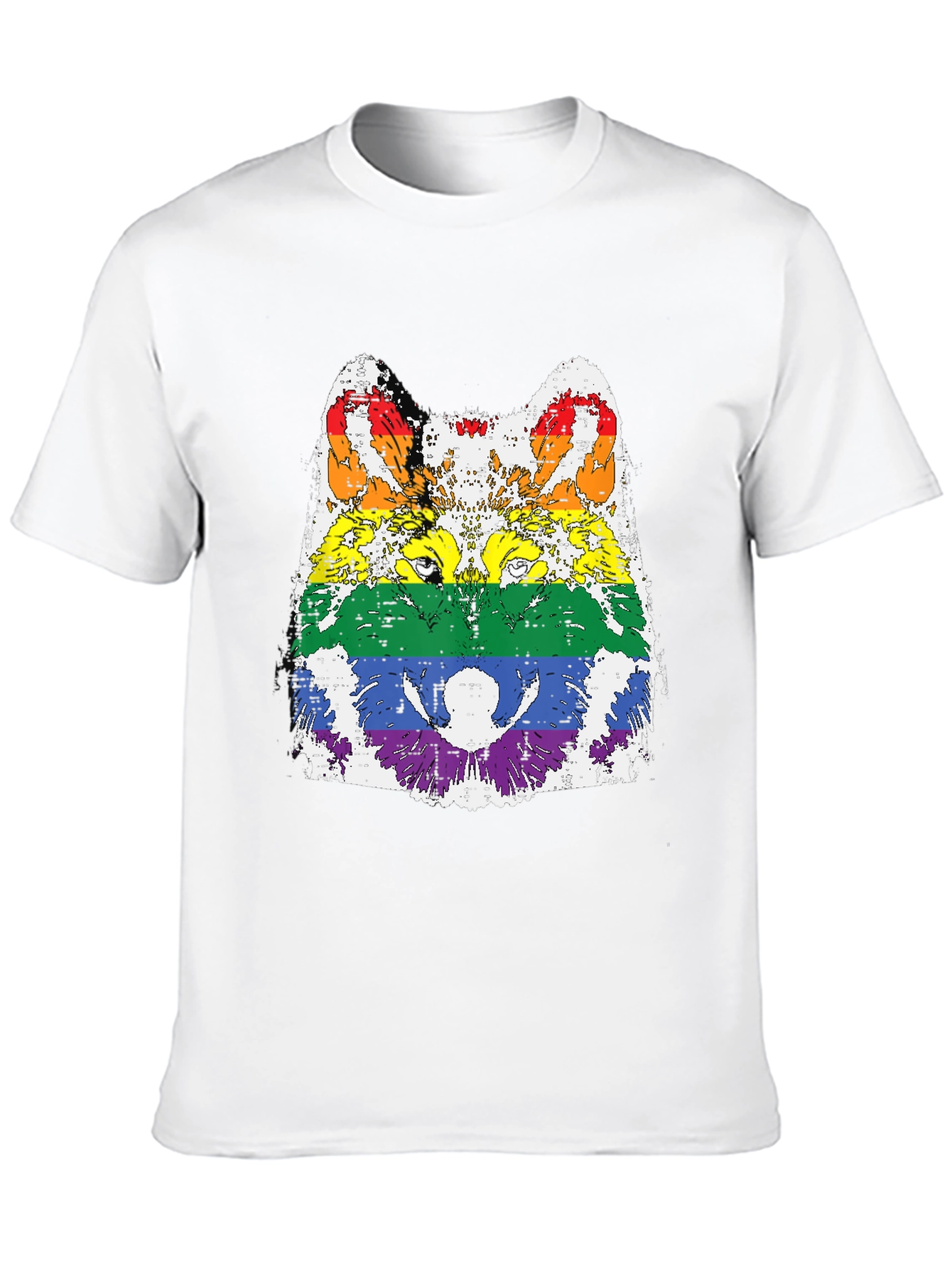Rainbow Wolf Graphic Tee
