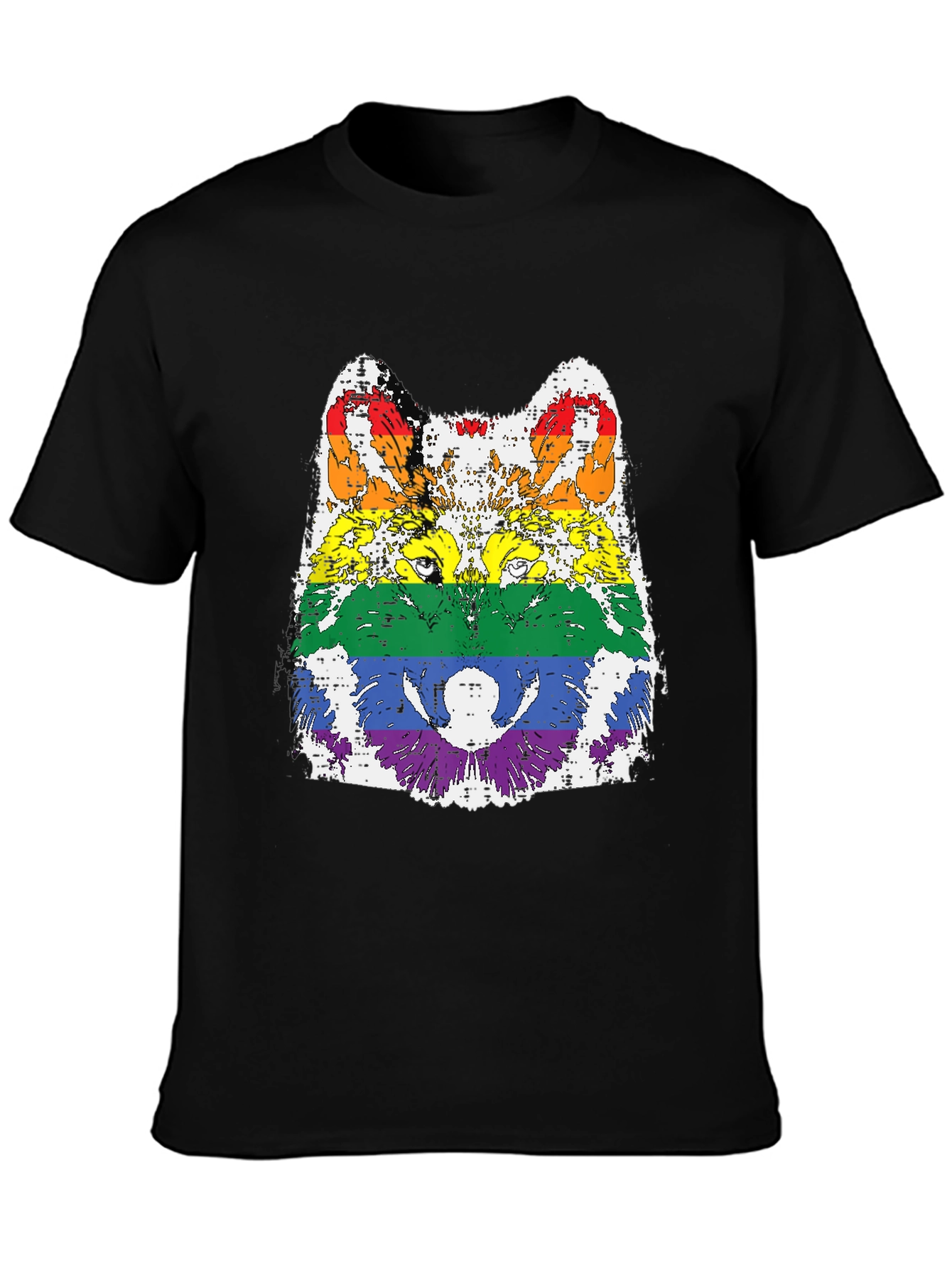 Rainbow Wolf Graphic Tee