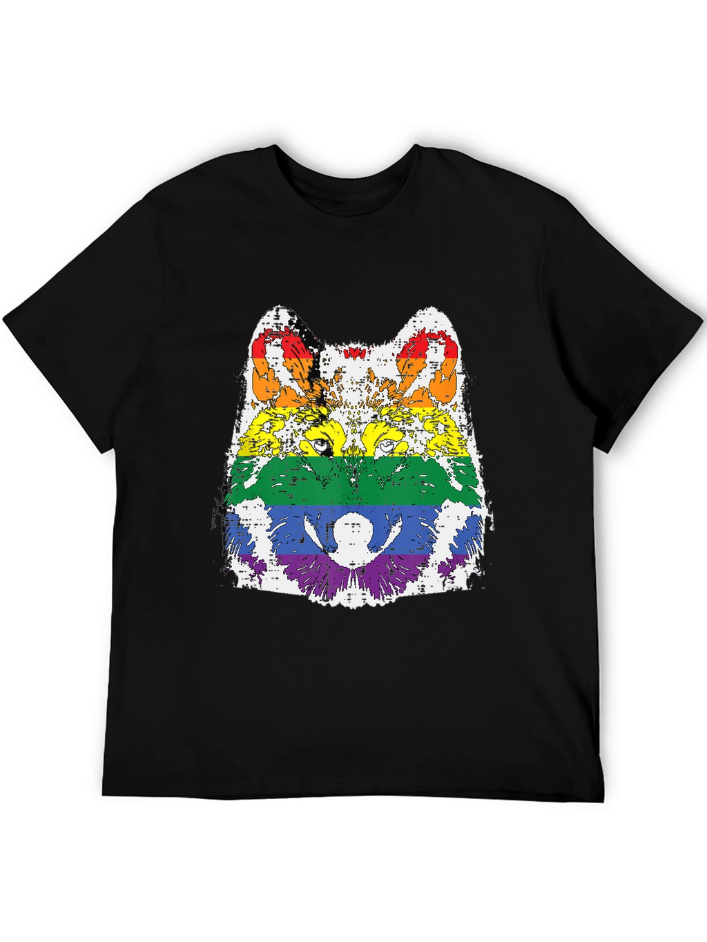 Rainbow Wolf Graphic Tee