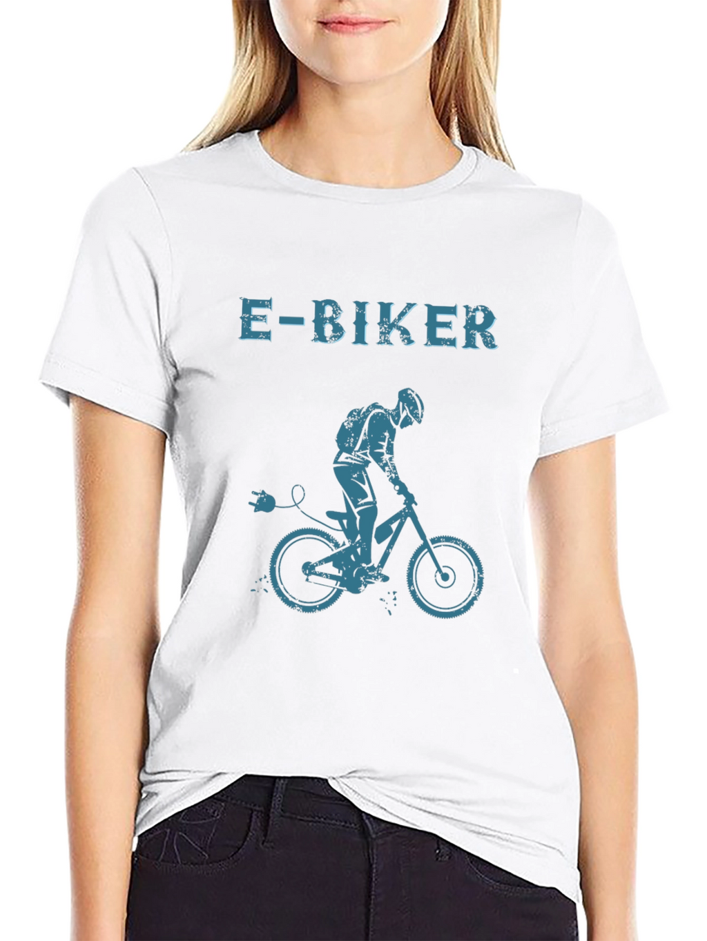 E-Biker Graphic T-Shirt - Electric Bike Rider Tee