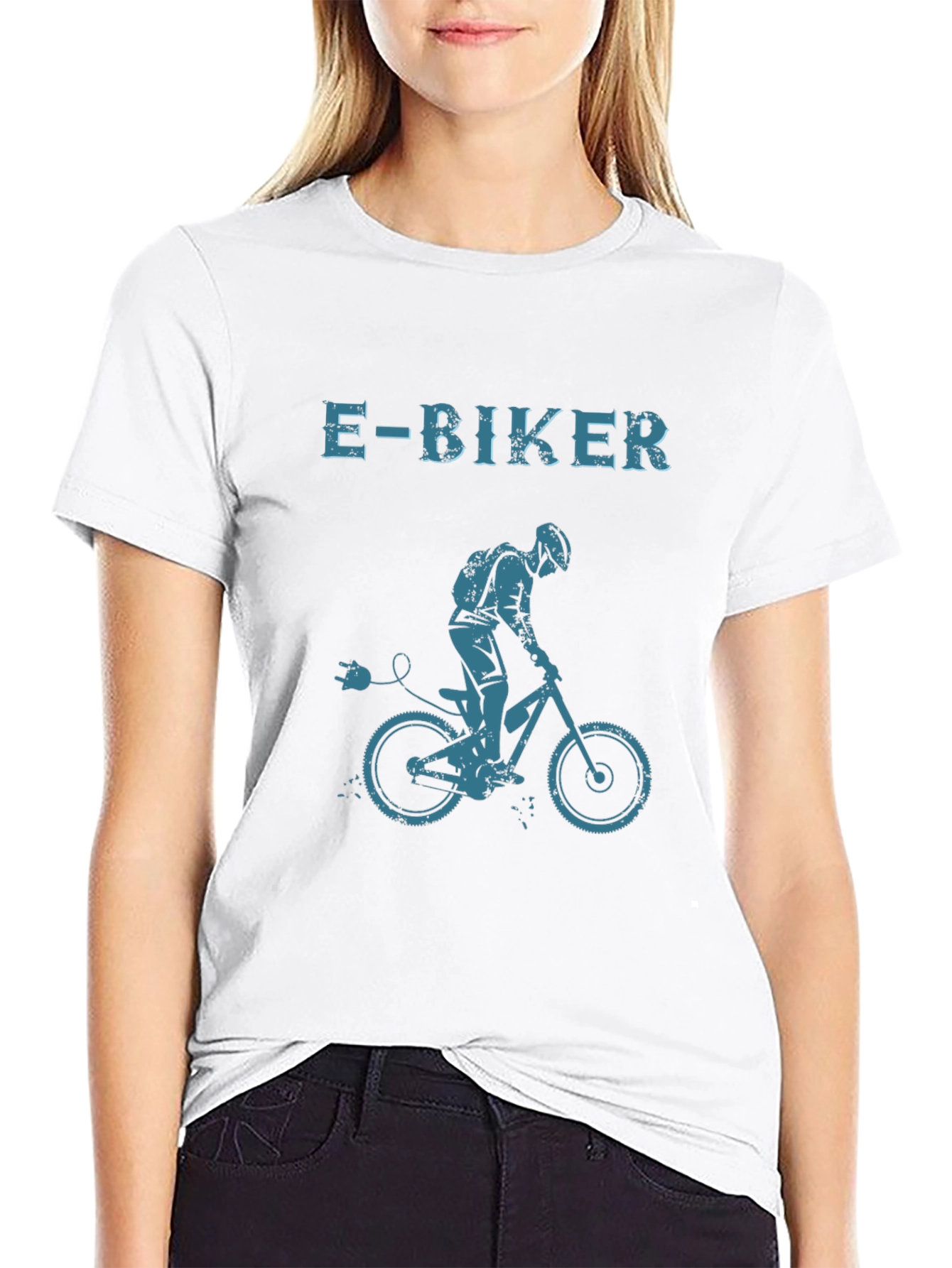E-Biker Graphic T-Shirt - Electric Bike Rider Tee