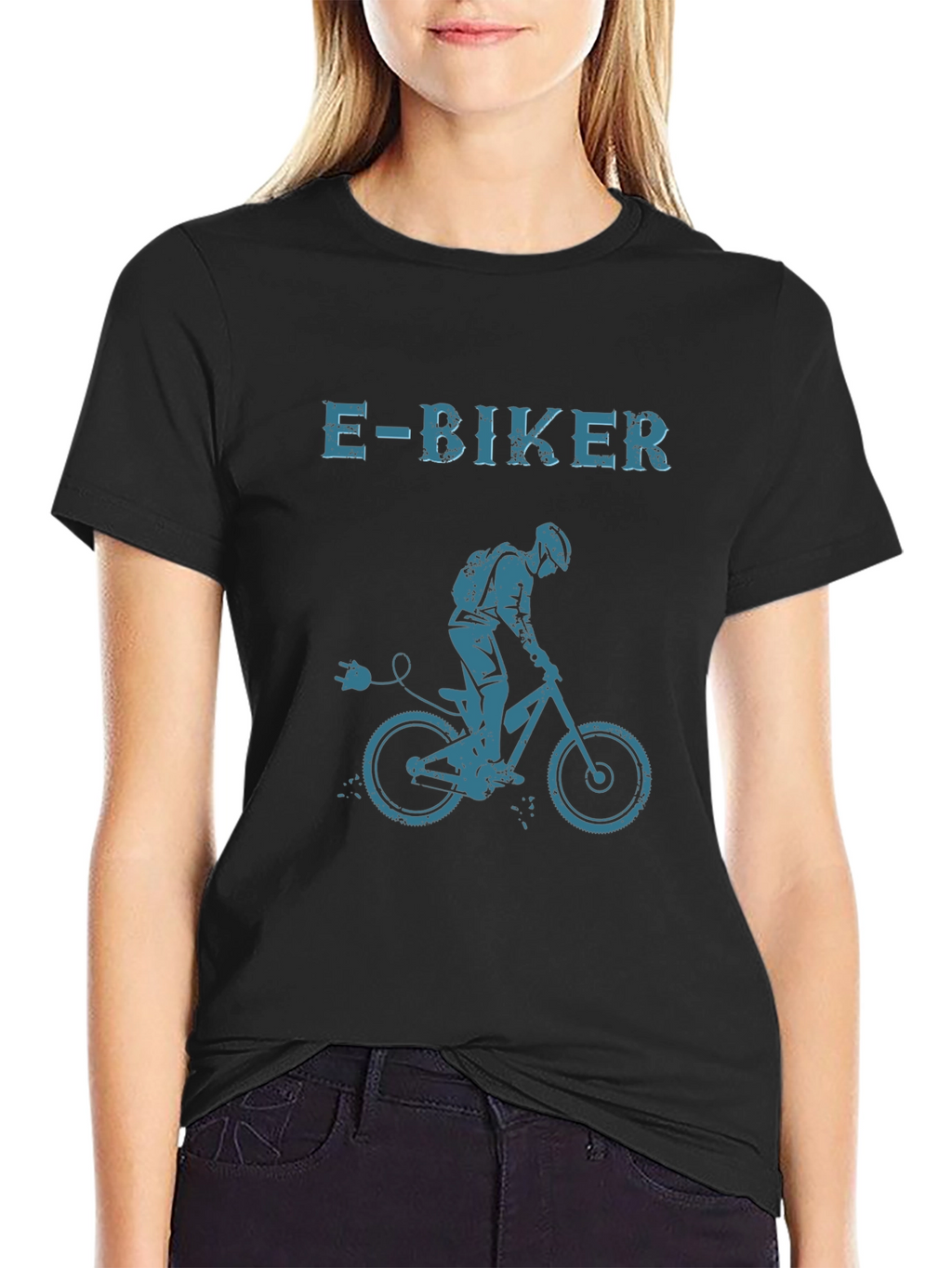 E-Biker Graphic T-Shirt - Electric Bike Rider Tee