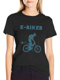 E-Biker Graphic T-Shirt - Electric Bike Rider Tee