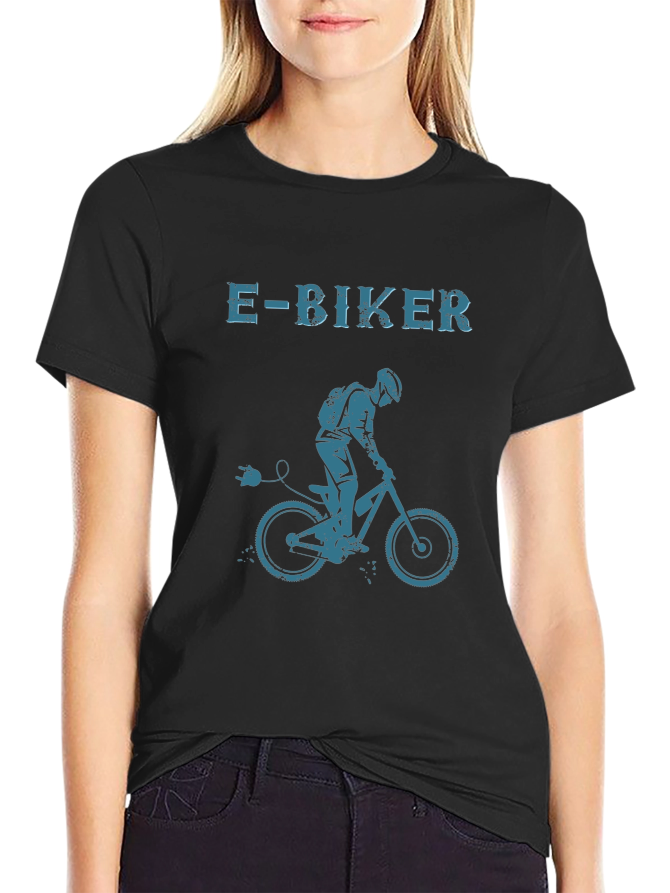 E-Biker Graphic T-Shirt - Electric Bike Rider Tee