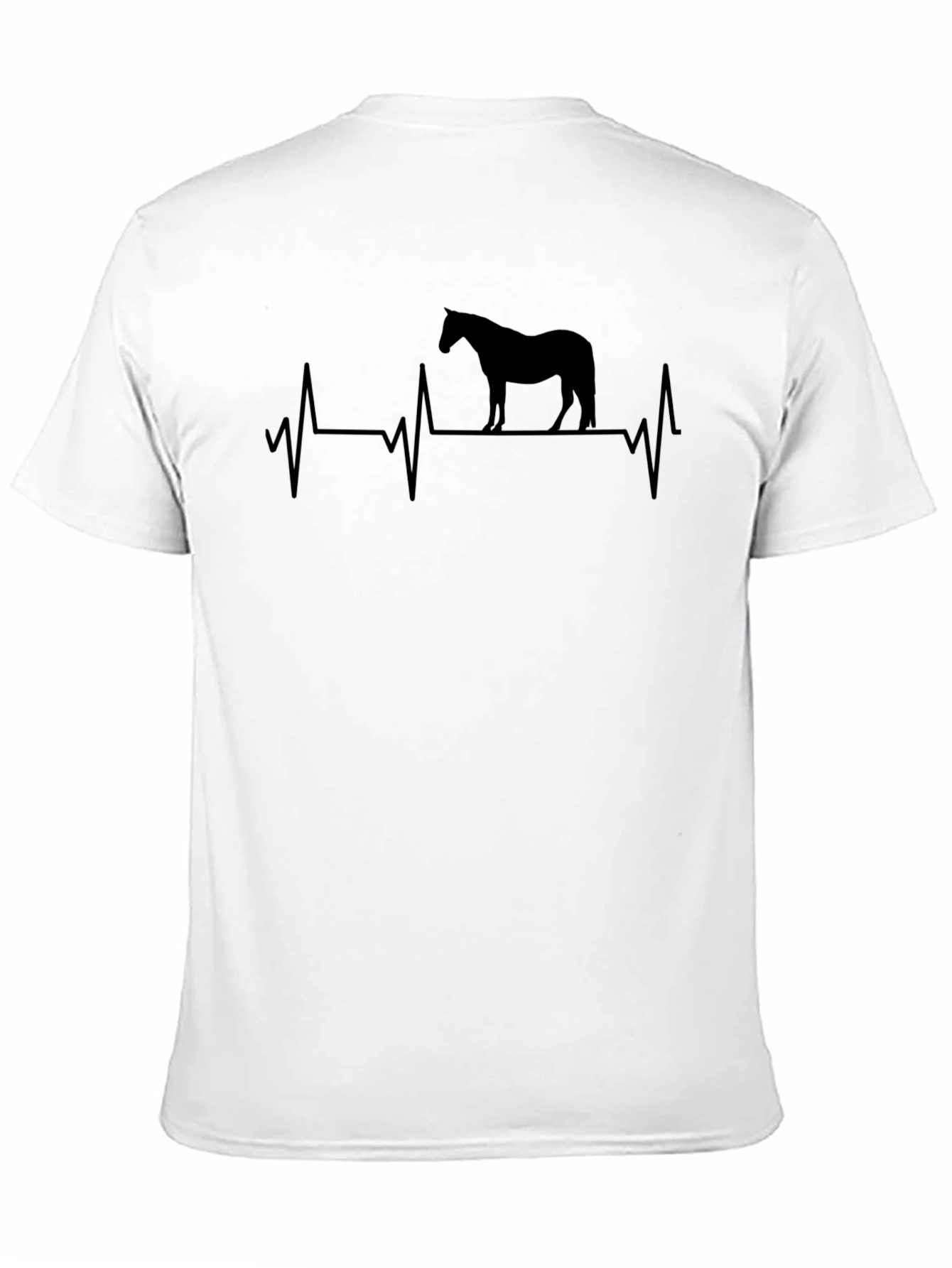 Horse Heartbeat Graphic Tee - Equestrian Lovers Shirt