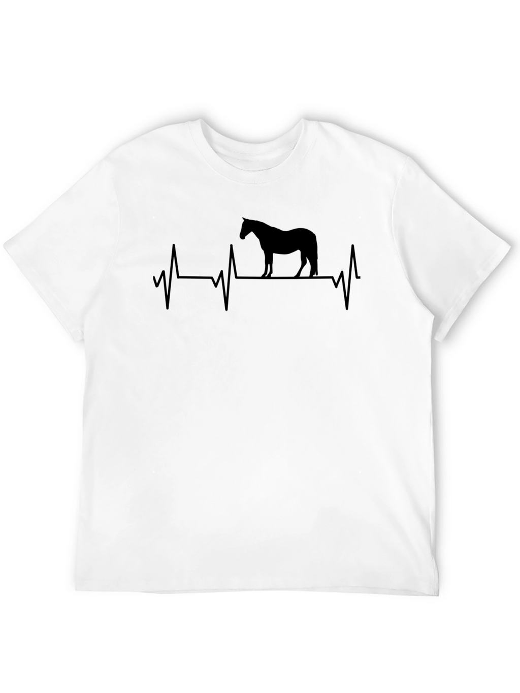 Horse Heartbeat Graphic Tee - Equestrian Lovers Shirt