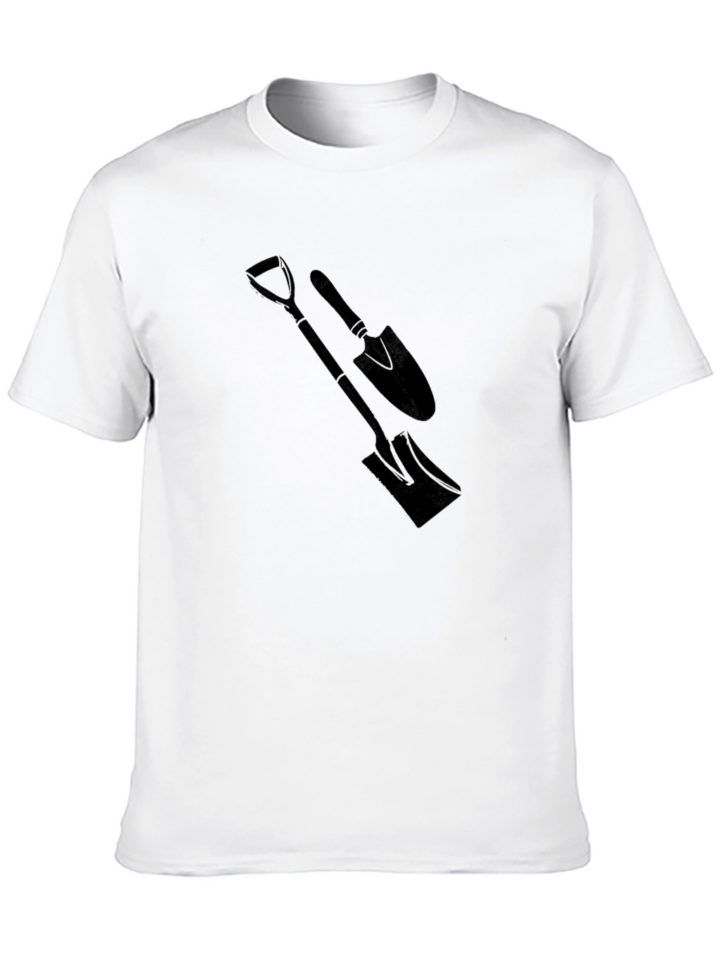Mens Black T-Shirt with Spade Graphic