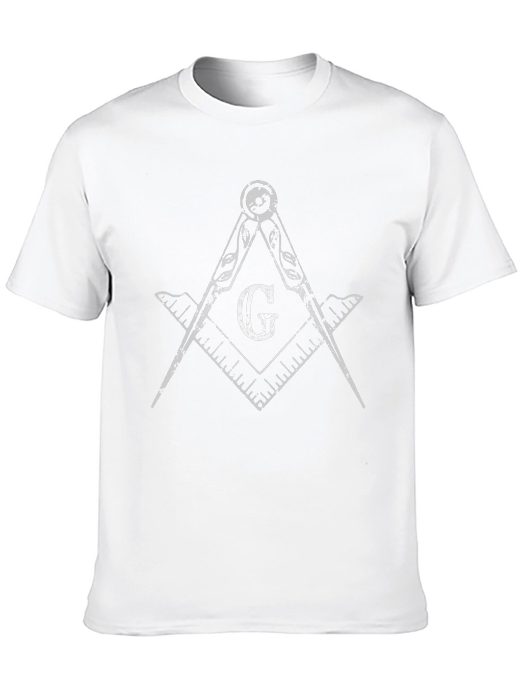 Masonic Compass & Square Graphic Tee - Black