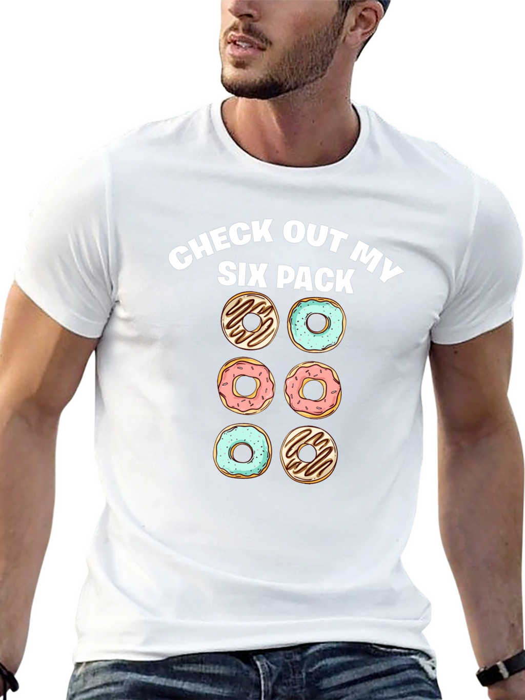 Six Pack Donuts Mens Graphic Tee