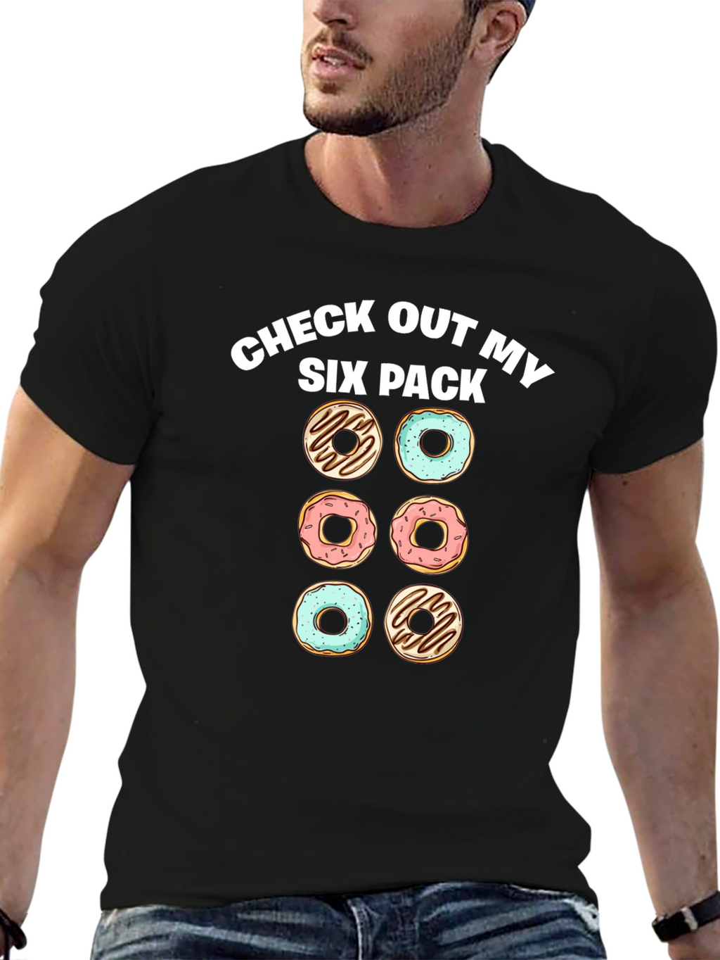Six Pack Donuts Mens Graphic Tee
