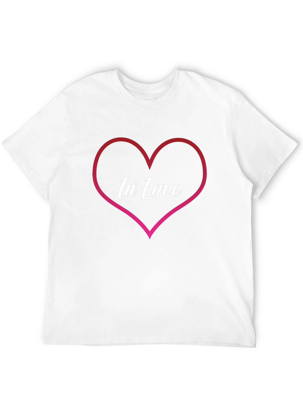 In Love Heart Graphic Tee - Trendy Casual Wear