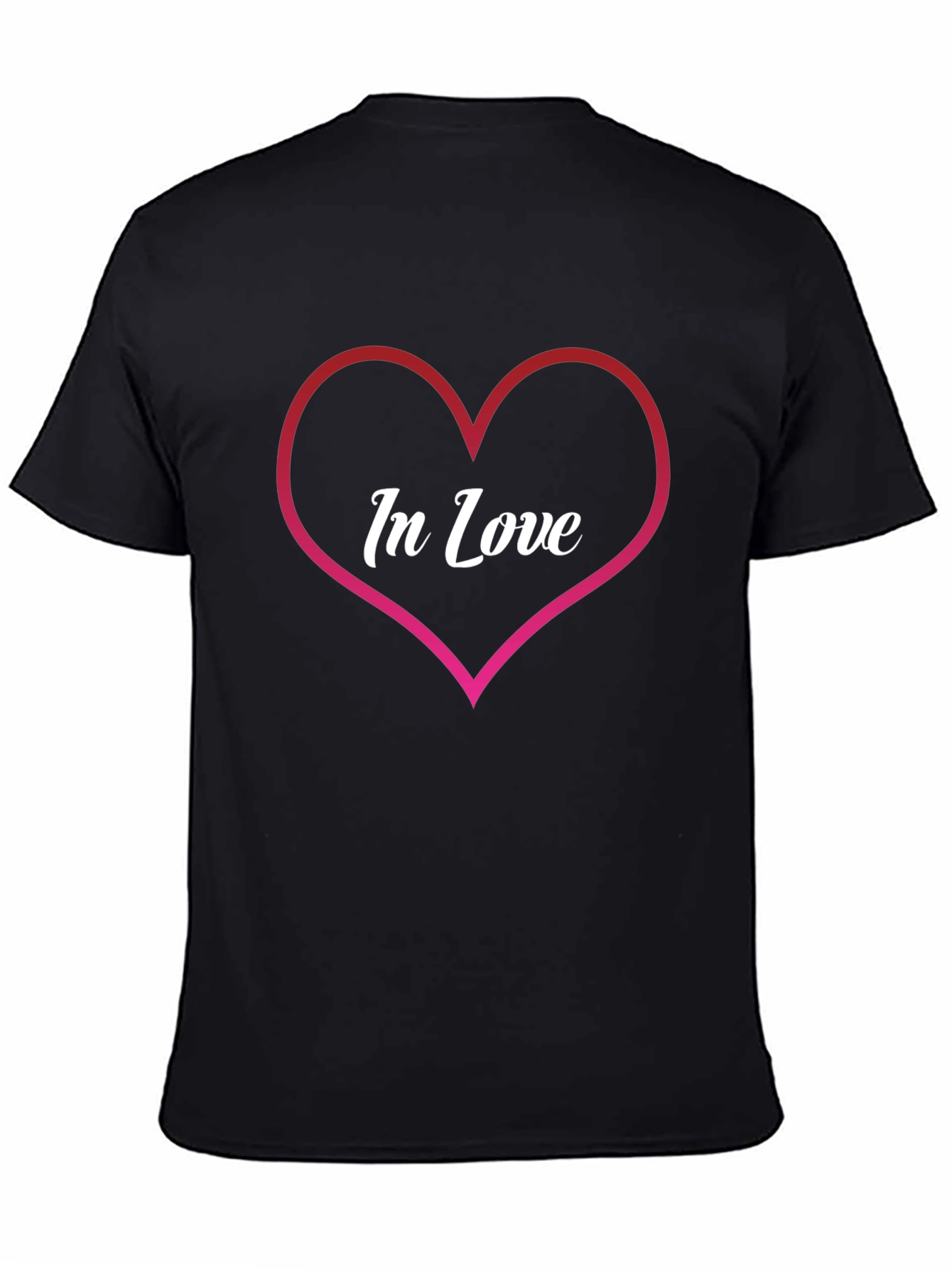 In Love Heart Graphic Tee - Trendy Casual Wear