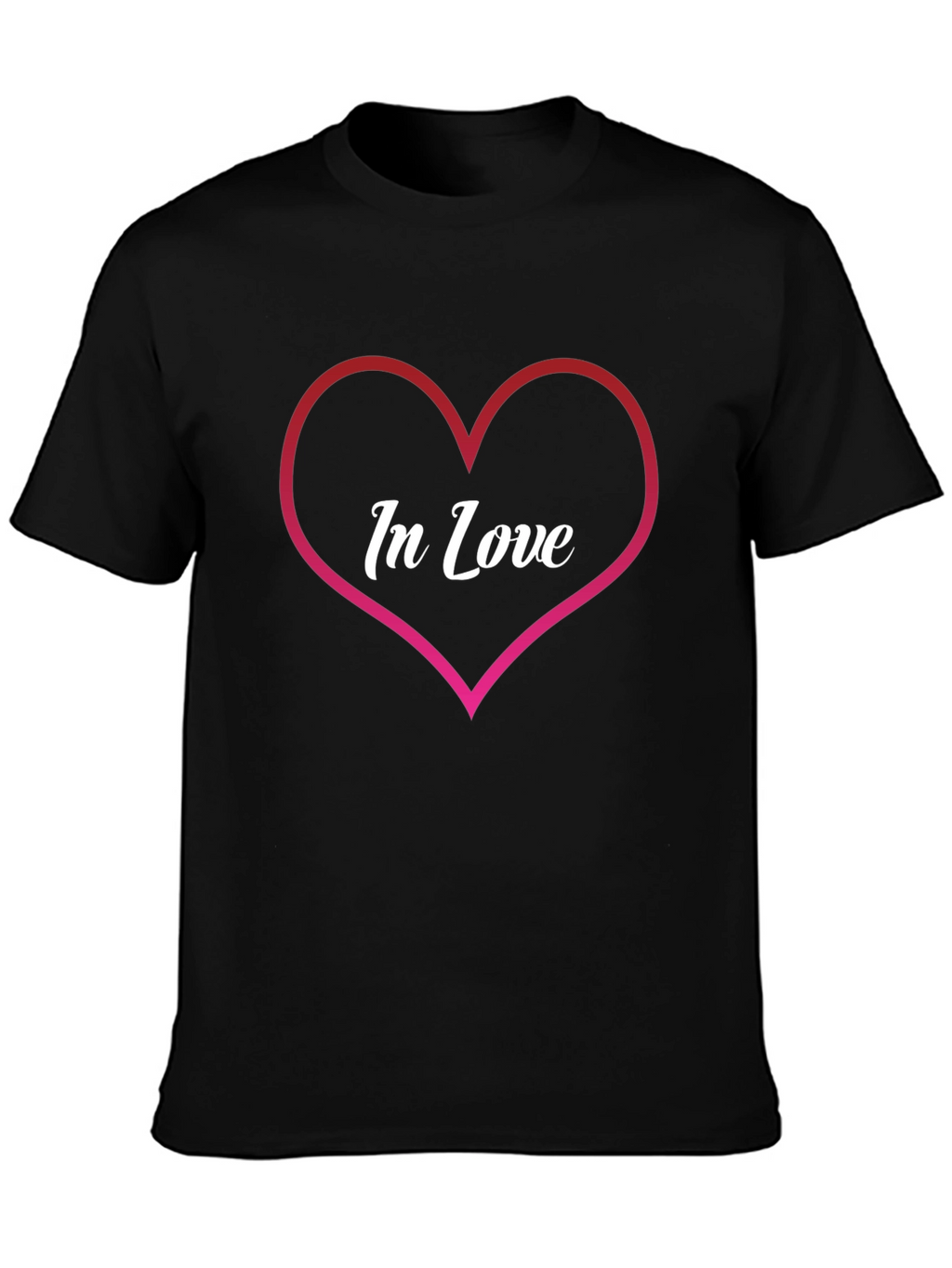 In Love Heart Graphic Tee - Trendy Casual Wear