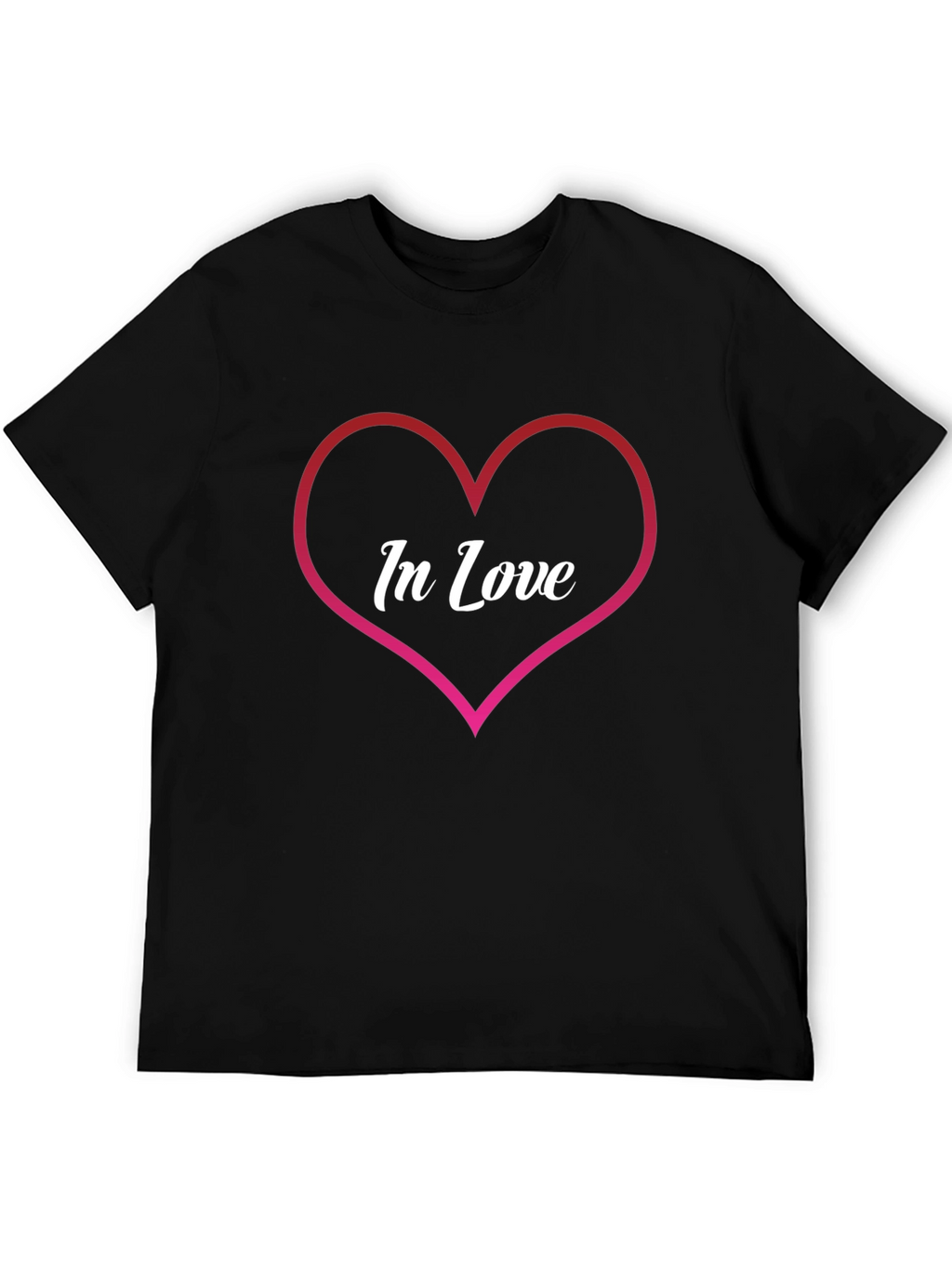 In Love Heart Graphic Tee - Trendy Casual Wear
