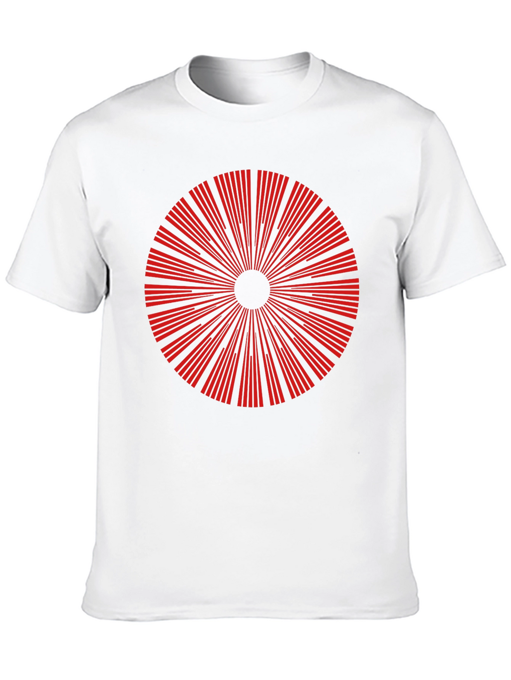 Geometric Burst Graphic Tee - Mens Black T-Shirt
