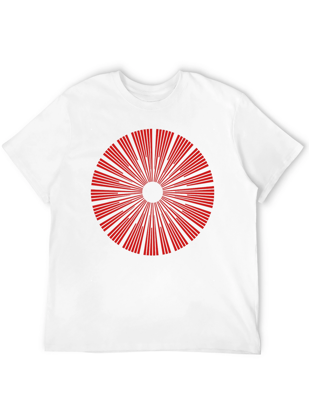 Geometric Burst Graphic Tee - Mens Black T-Shirt