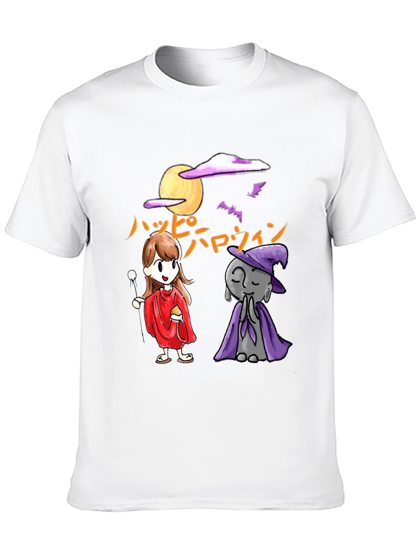 Halloween Cartoon Graphic T-Shirt