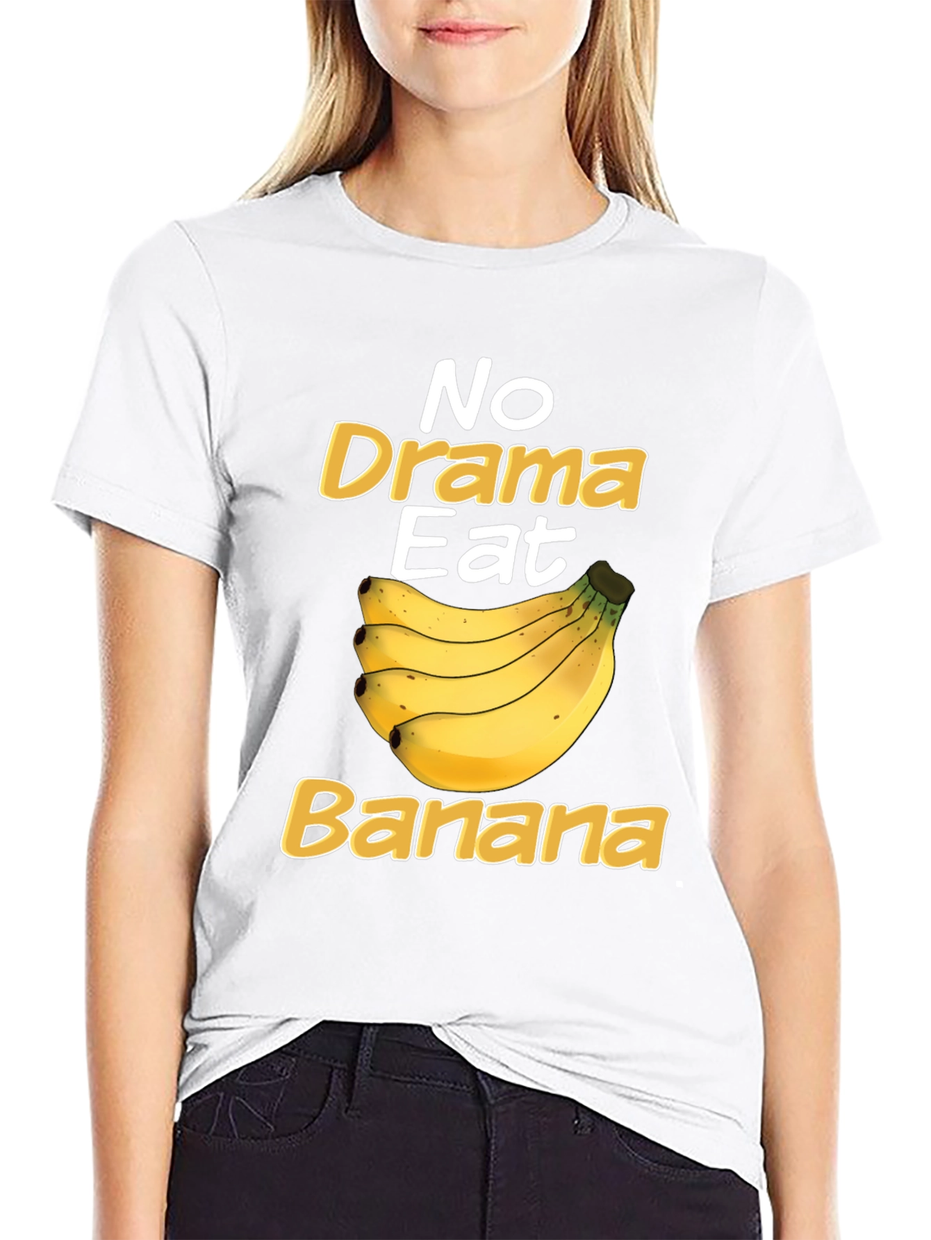No Drama Eat Banana Funny T-Shirt