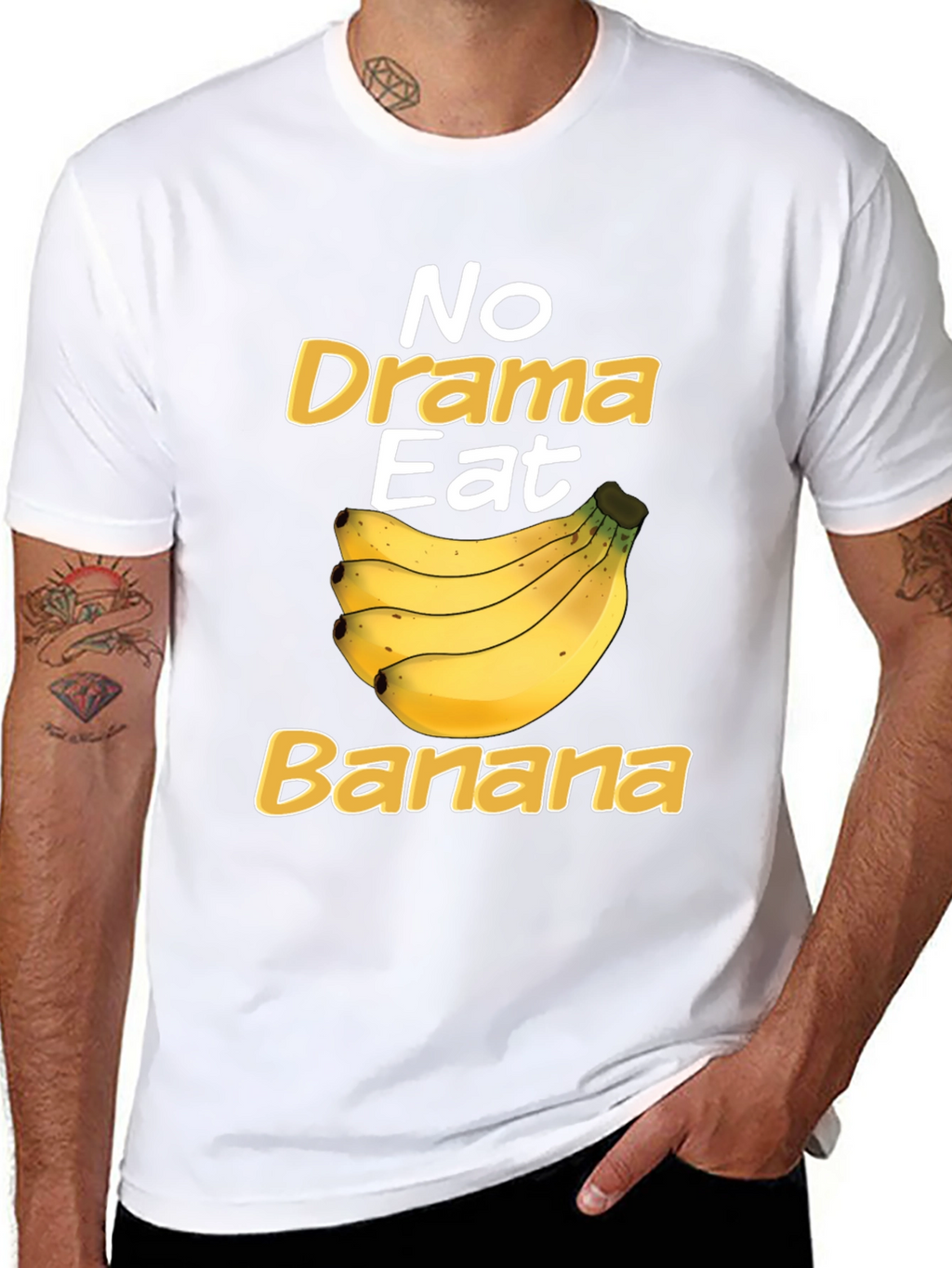 No Drama Eat Banana Funny T-Shirt