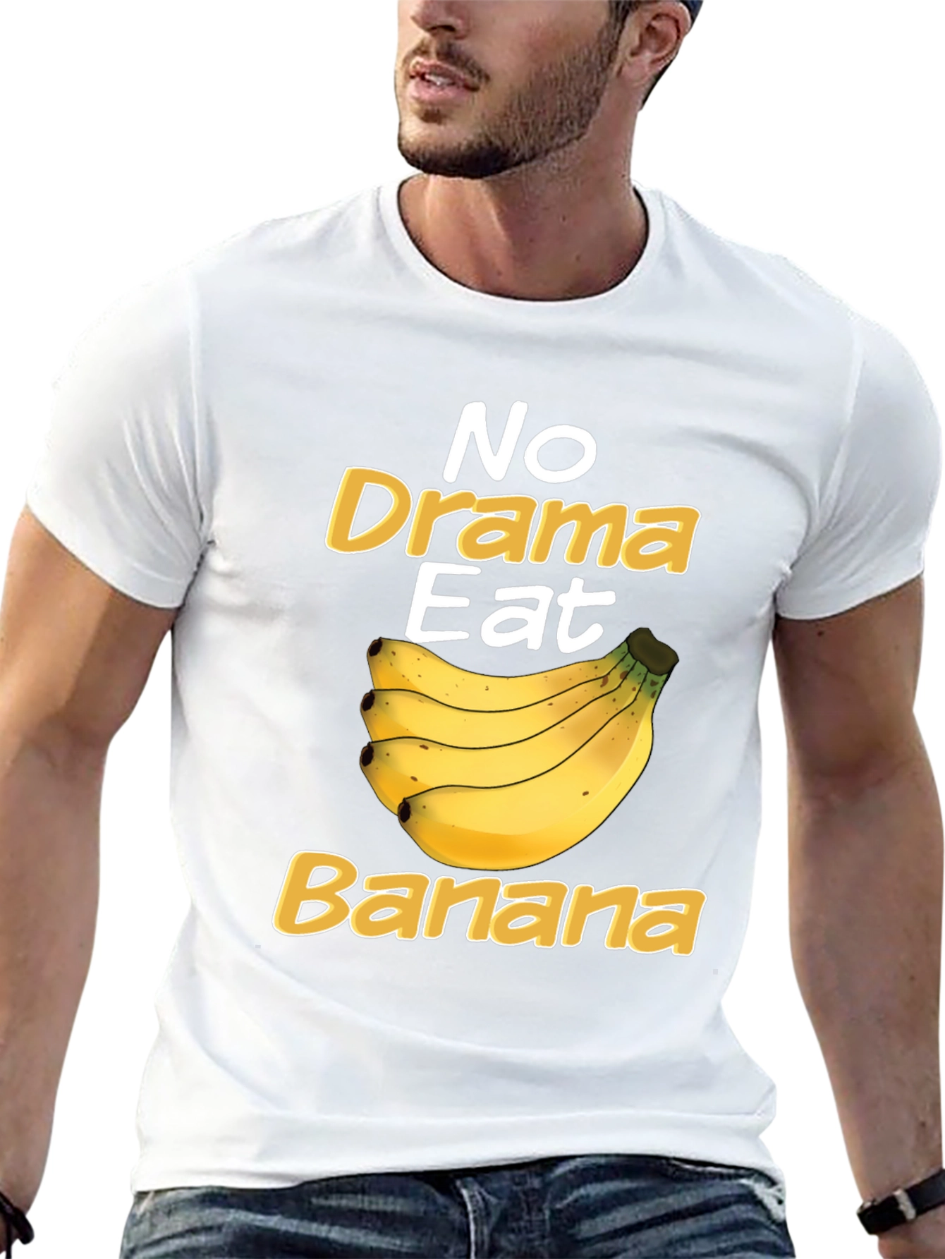 No Drama Eat Banana Funny T-Shirt