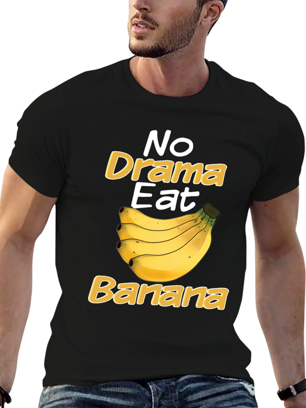 No Drama Eat Banana Funny T-Shirt