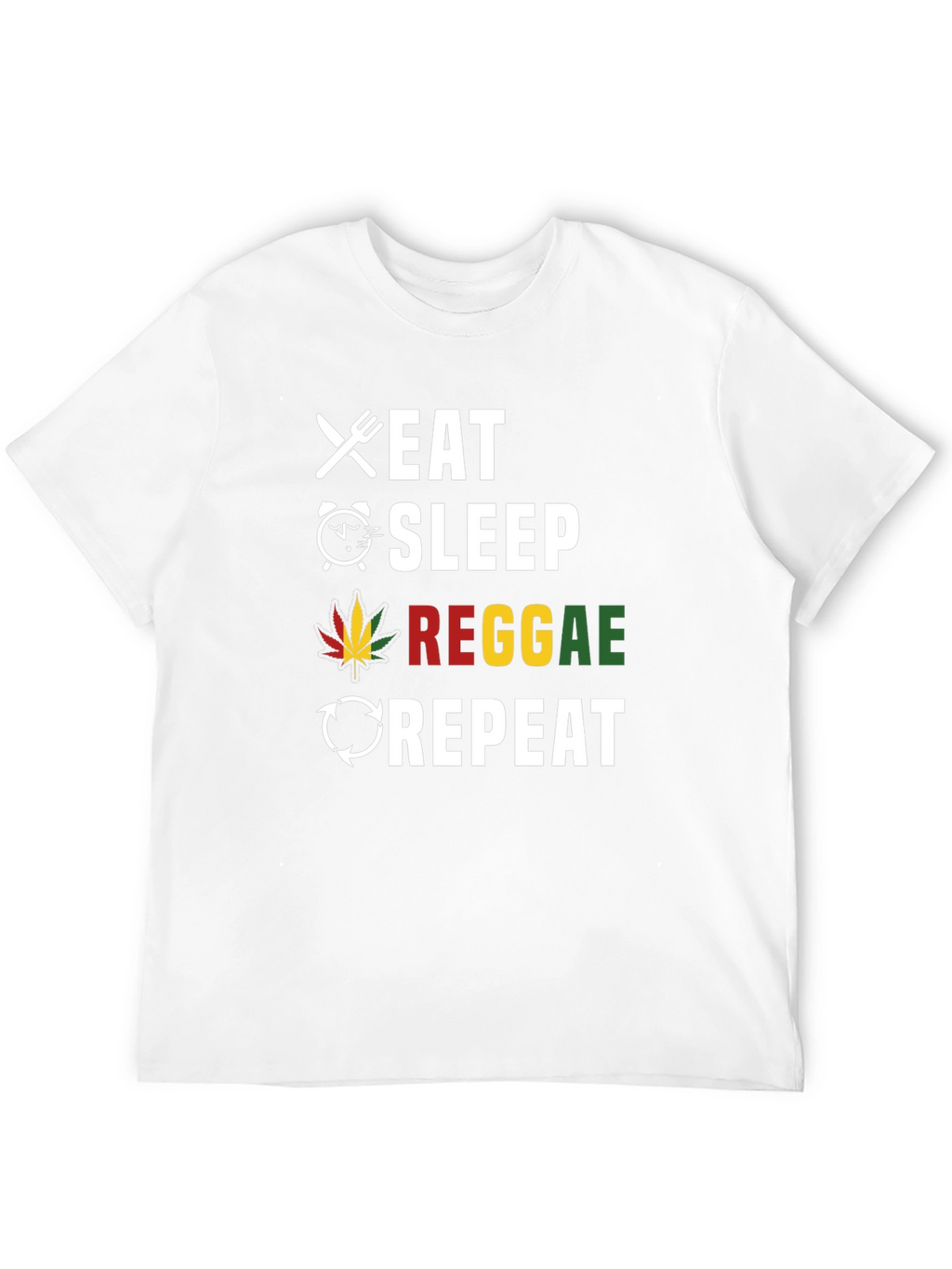 Eat Sleep Reggae Repeat Graphic Tee