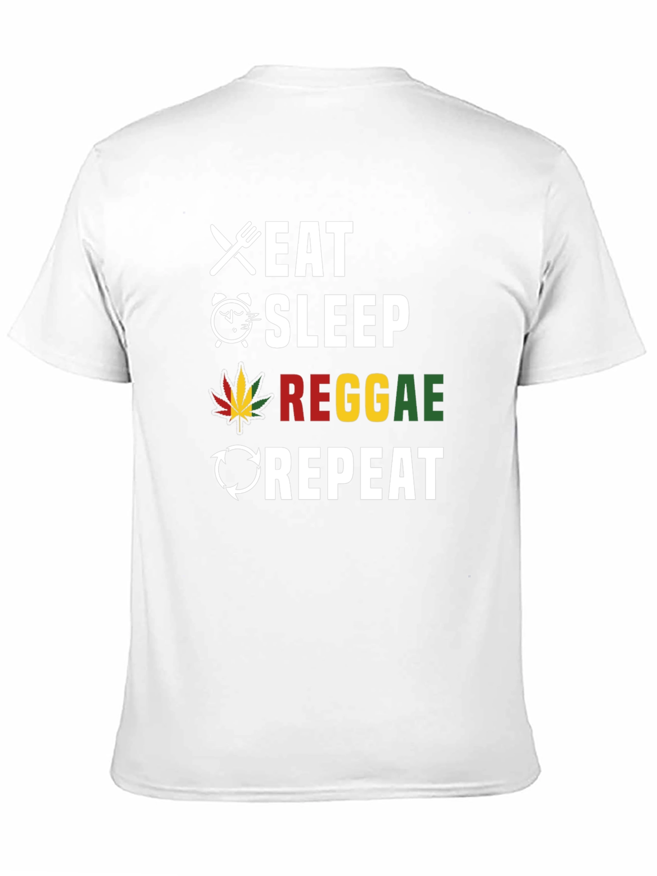 Eat Sleep Reggae Repeat Graphic Tee