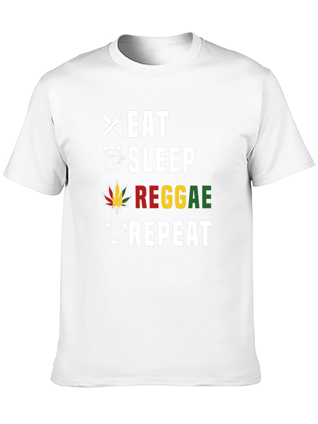 Eat Sleep Reggae Repeat Graphic Tee