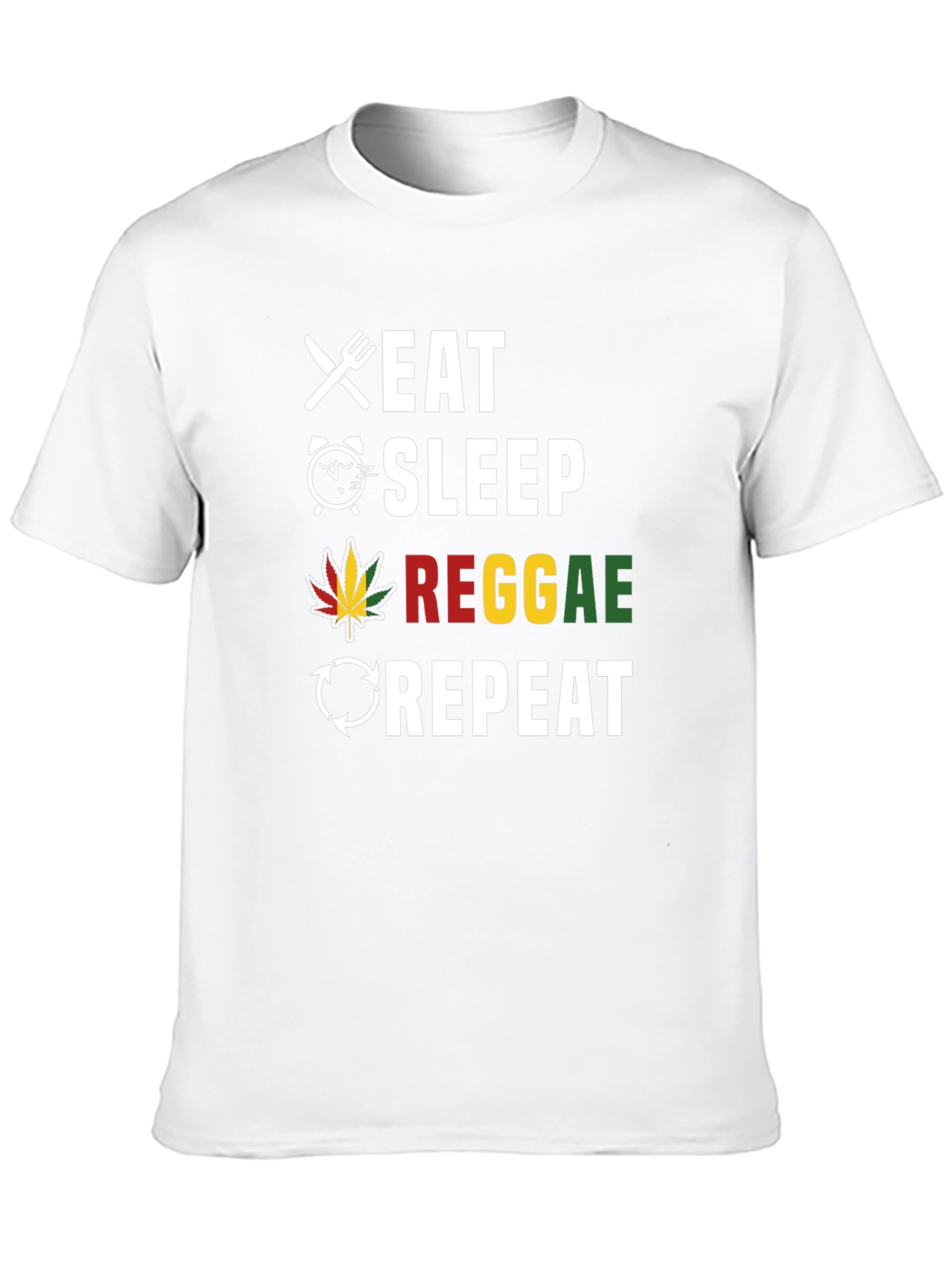 Eat Sleep Reggae Repeat Graphic Tee