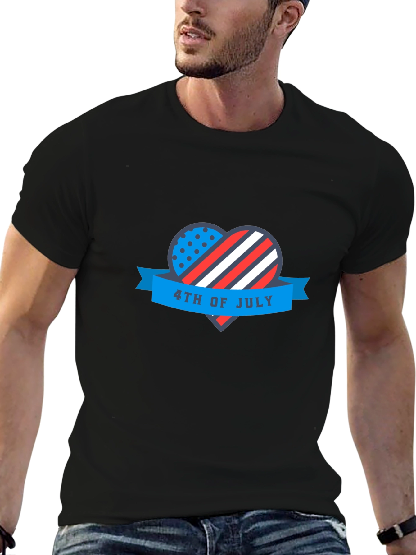 Patriotic 4th of July Heart T-Shirt
